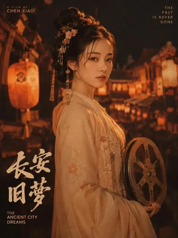 短剧《千金下车：我在菜市场拍电影》复古胶片风封面海报，逆袭题材