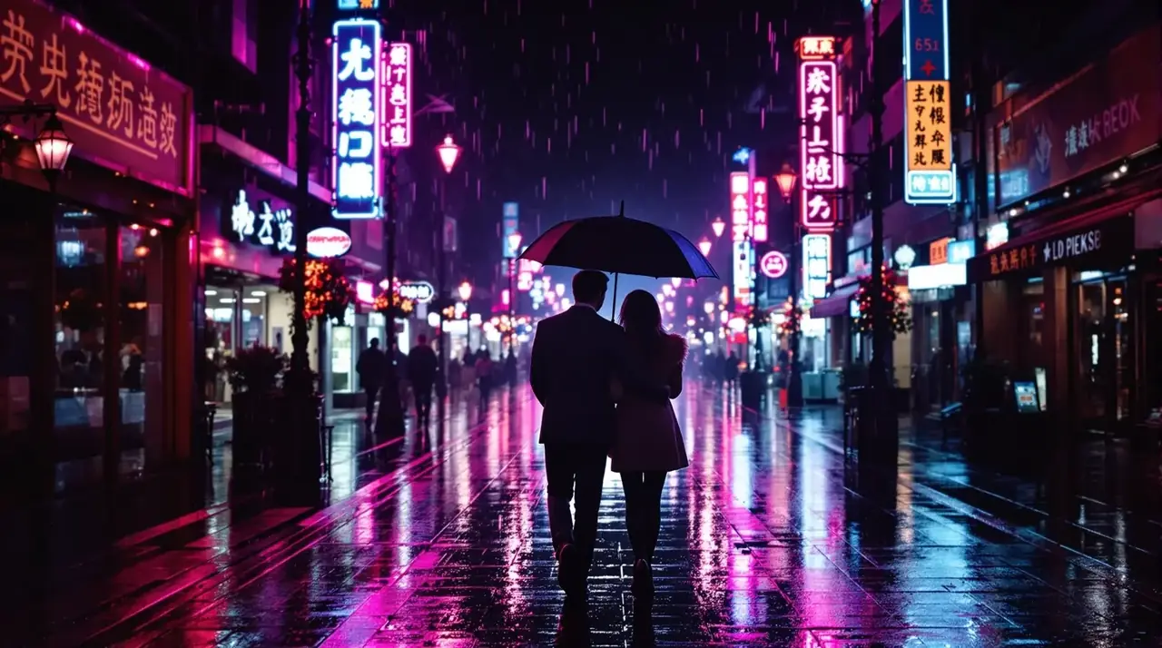 短剧《先婚后爱：霸总的甜妻是神医》复古胶片风剧照，甜宠题材